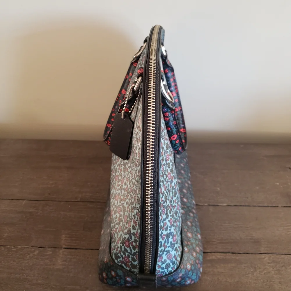 COACH SIERRA SATCHEL FLORAL PRINT HANDBAG Ranch F59447